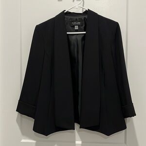 Black Label Black Blazer 3/4 Sleeves Size 8